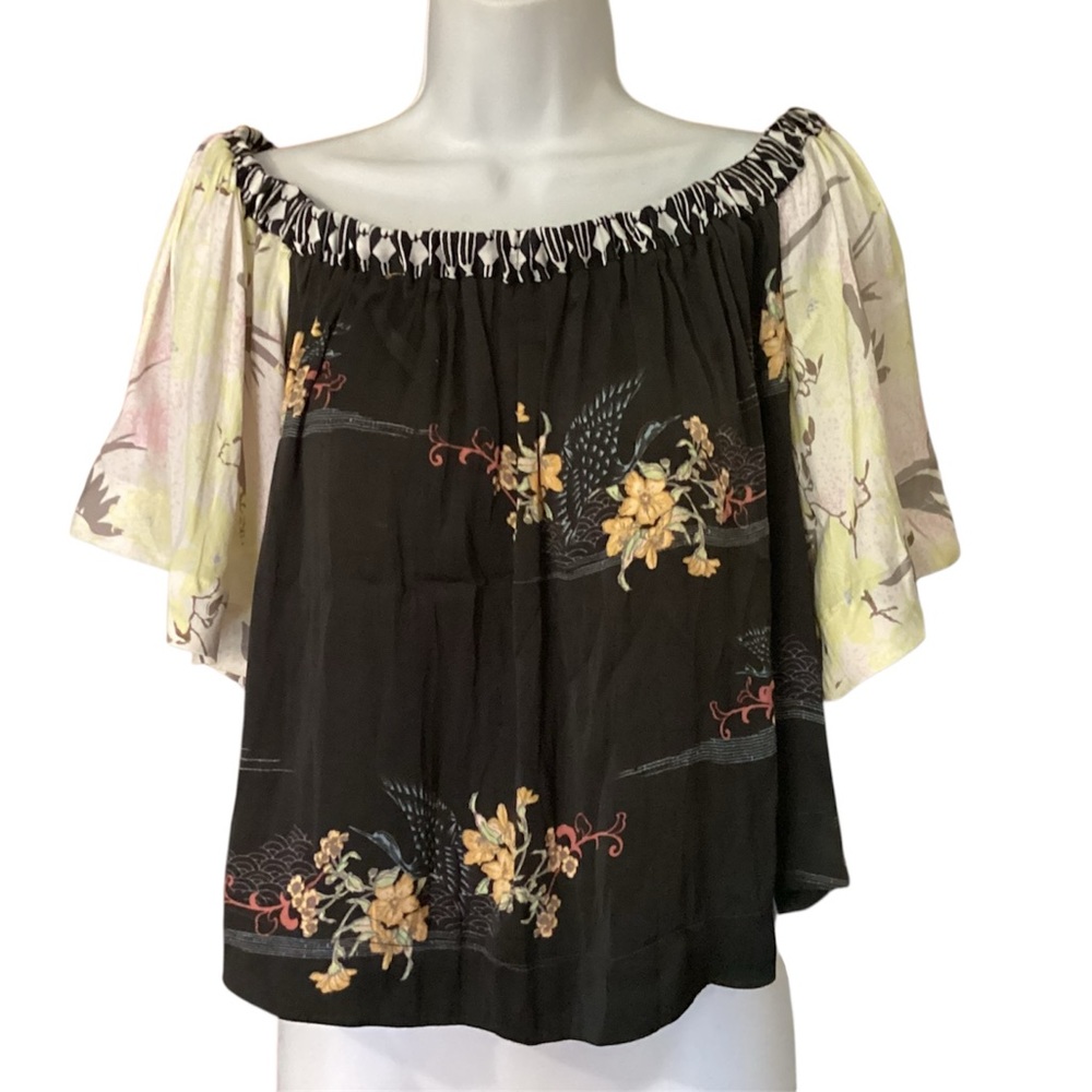 Free People silky boho top. XS